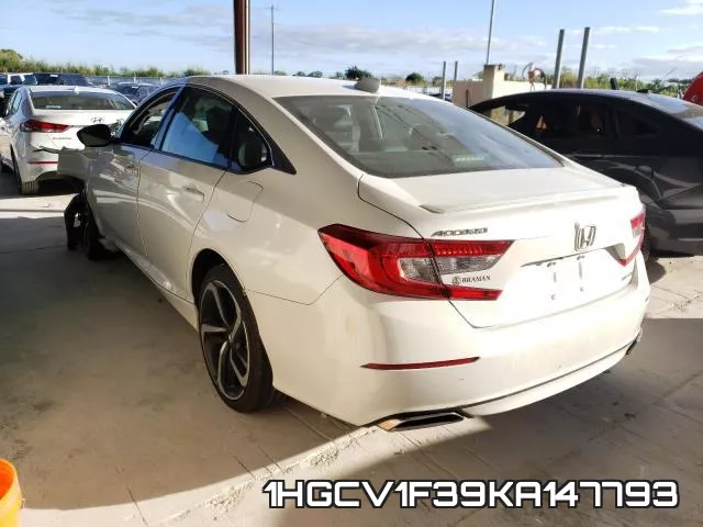 1HGCV1F39KA147793 фото 3