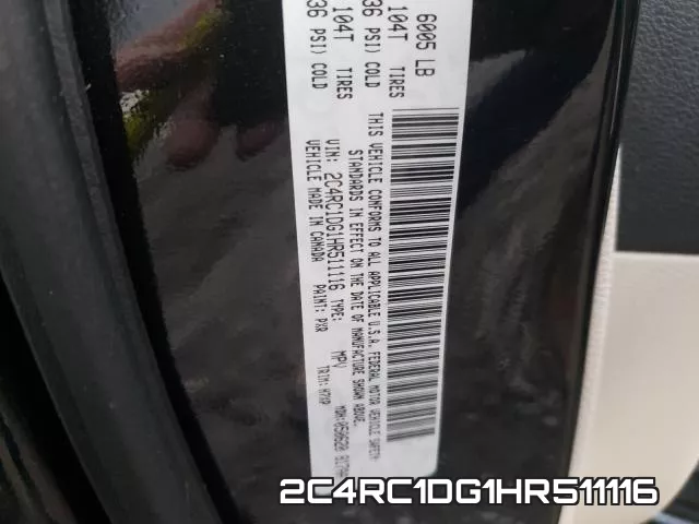 2C4RC1DG1HR511116 фото 2