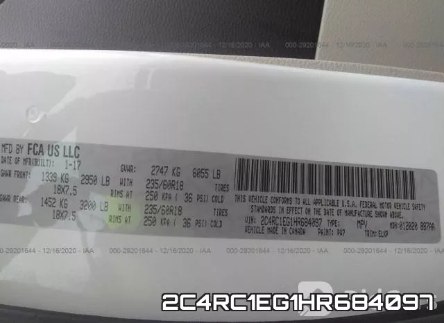 2C4RC1EG1HR684097 фото 9