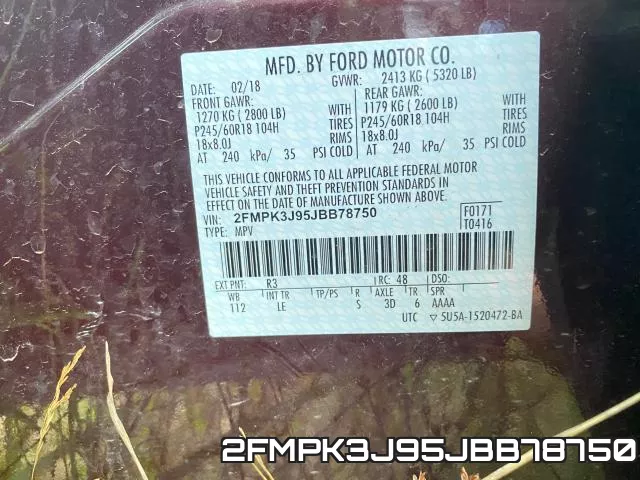 2FMPK3J95JBB78750 фото 2