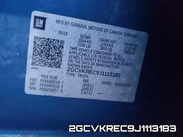 2GCVKREC9J1113183 фото 2
