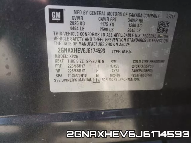 2GNAXHEV6J6174593 фото 2