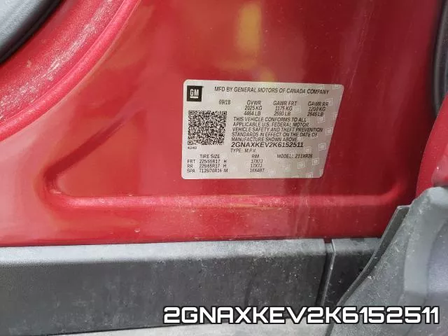 2GNAXKEV2K6152511 фото 2