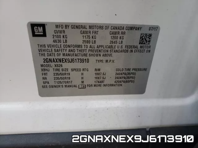 2GNAXNEX9J6173910 фото 2