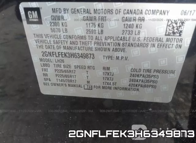 2GNFLFEK3H6349873 фото 9
