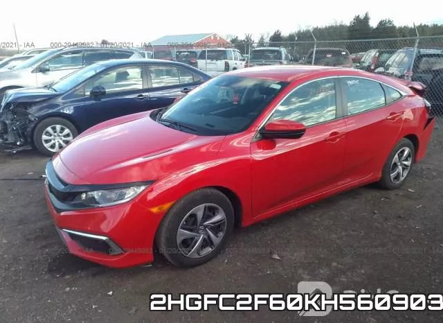 2HGFC2F60KH560903 фото 3
