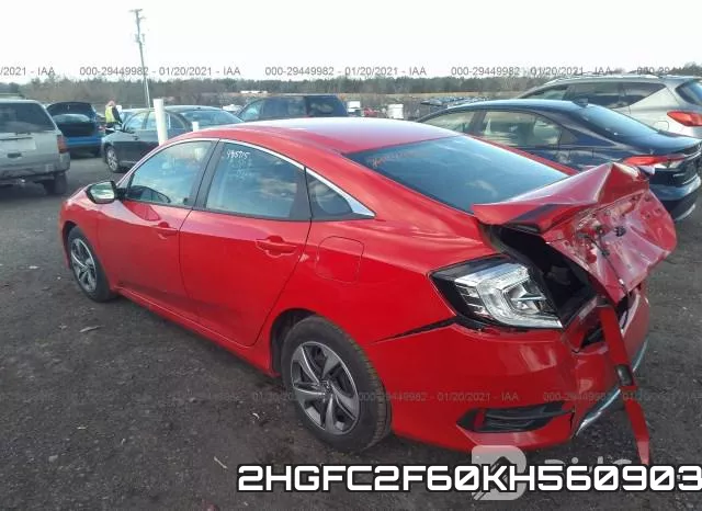 2HGFC2F60KH560903 фото 4