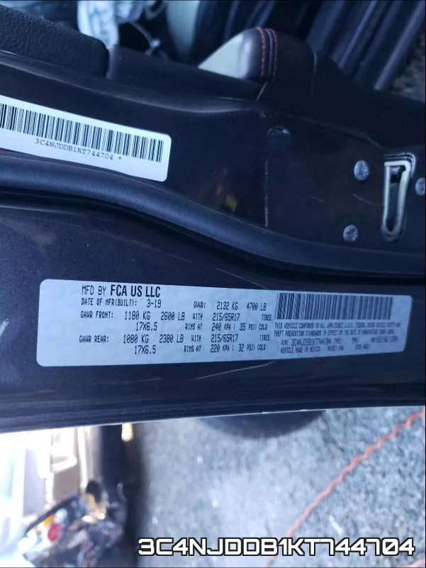 3C4NJDDB1KT744704 фото 2