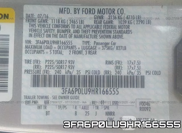 3FA6P0LU9HR166555 фото 8