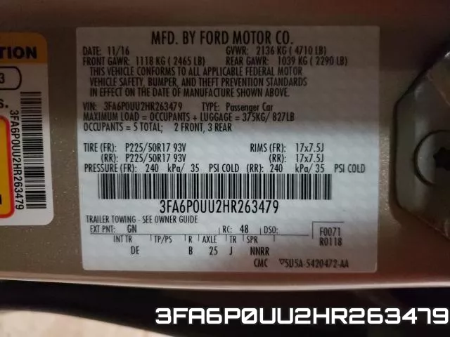 3FA6P0UU2HR263479 фото 2