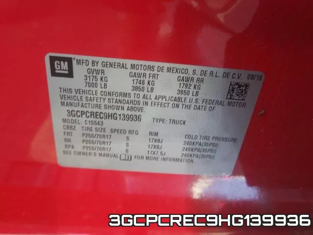 3GCPCREC9HG139936 фото 2