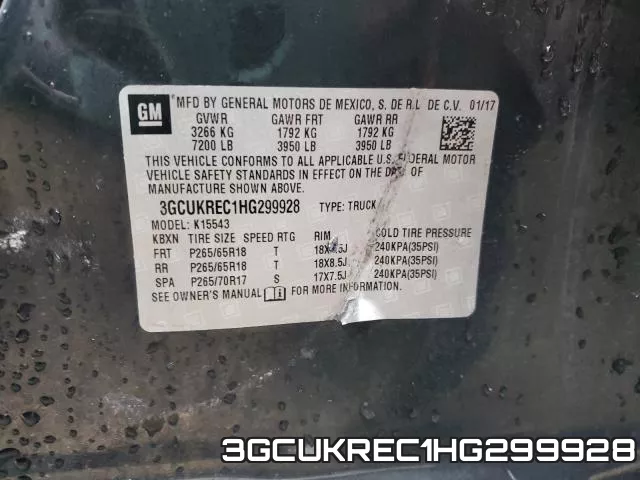 3GCUKREC1HG299928 фото 2