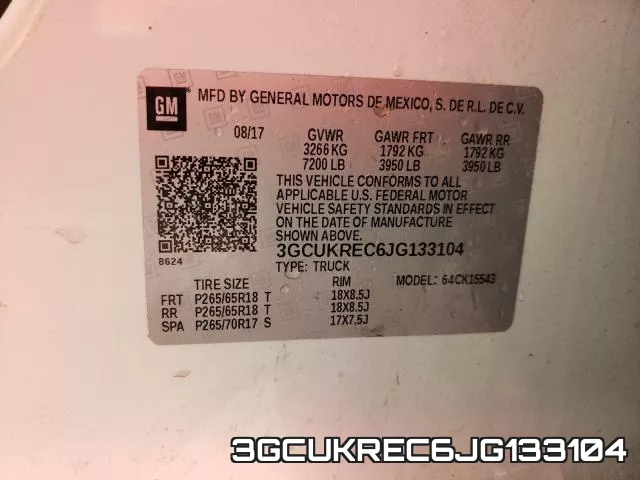 3GCUKREC6JG133104 фото 2