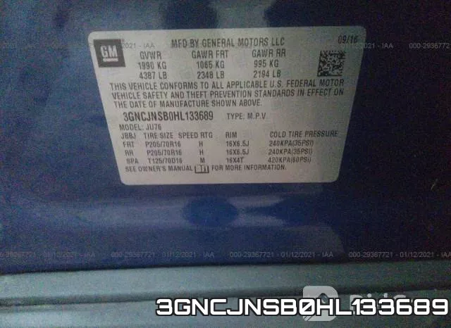 3GNCJNSB0HL133689 фото 8