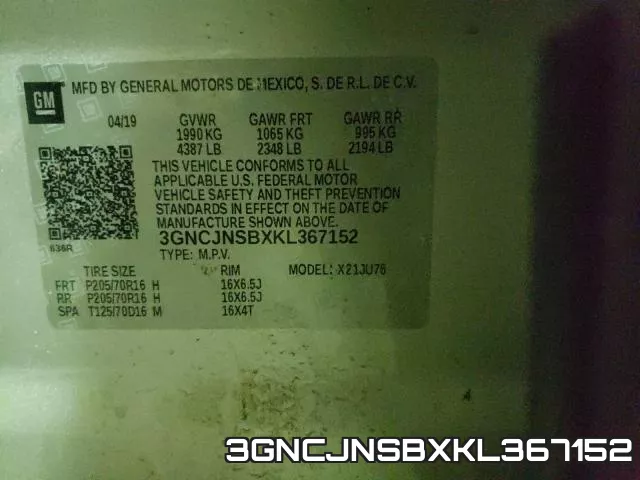 3GNCJNSBXKL367152 фото 2
