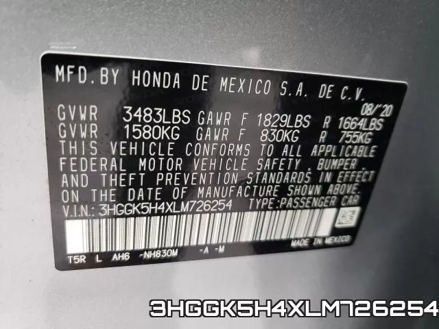 3HGGK5H4XLM726254 фото 2