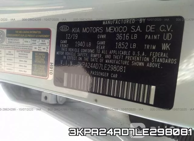 3KPA24AD7LE298081 фото 9