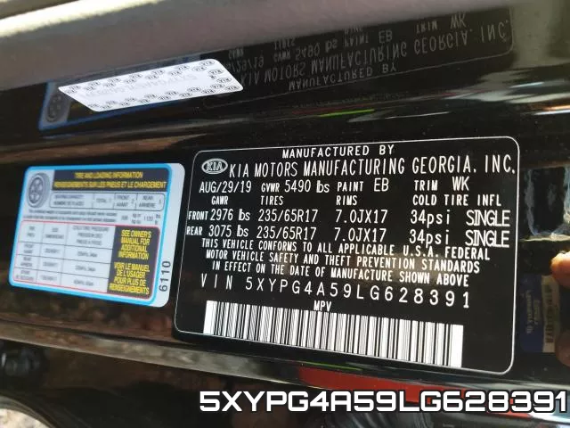 5XYPG4A59LG628391 фото 2