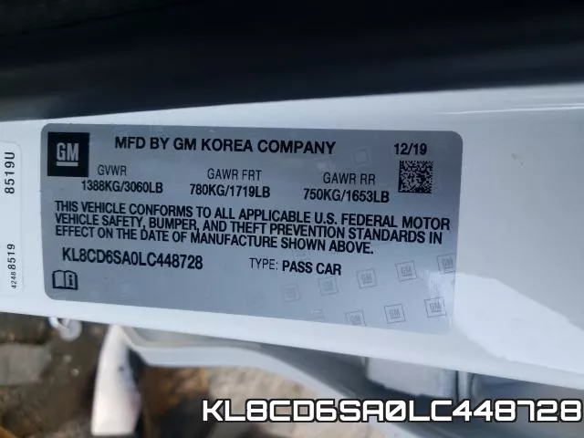 KL8CD6SA0LC448728 фото 2