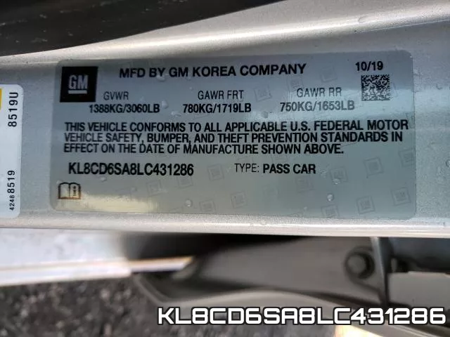 KL8CD6SA8LC431286 фото 2