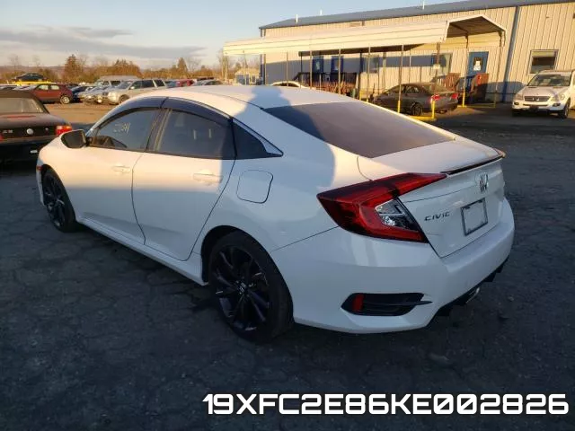 19XFC2E86KE002826 фото 3
