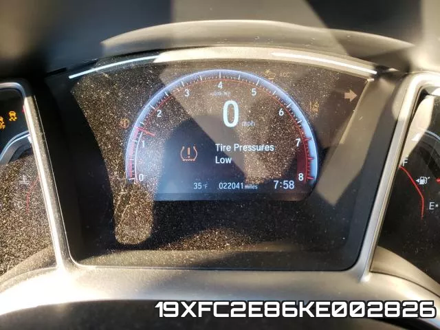 19XFC2E86KE002826 фото 8