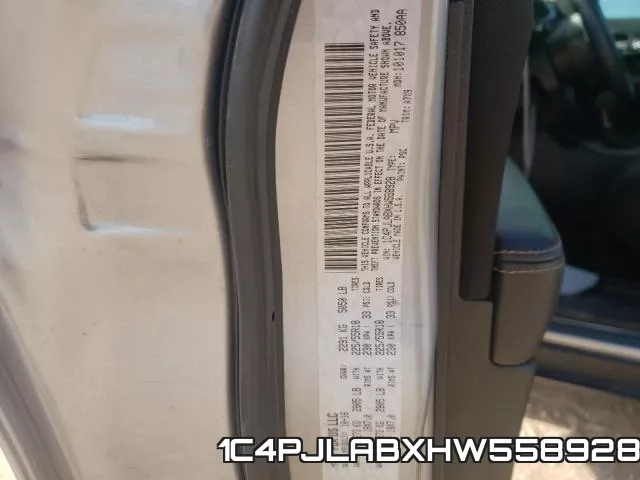 1C4PJLABXHW558928 фото 2