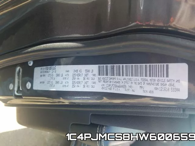 1C4PJMCS8HW600659 фото 2