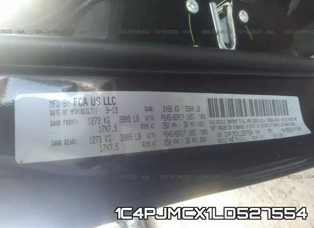 1C4PJMCX1LD527554 фото 9