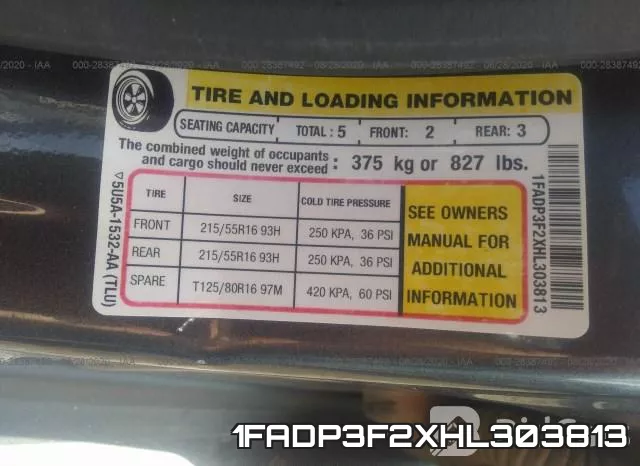 1FADP3F2XHL303813 фото 10