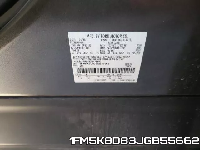 1FM5K8D83JGB55662 фото 2