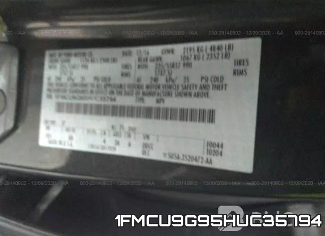 1FMCU9G95HUC35794 фото 8