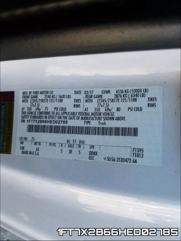 1FT7X2B66HED02785 фото 2