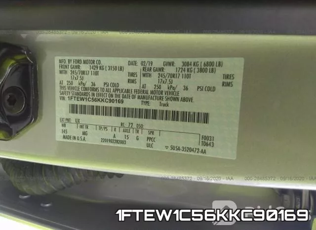 1FTEW1C56KKC90169 фото 8
