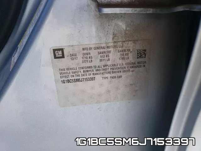1G1BC5SM6J7153397 фото 2