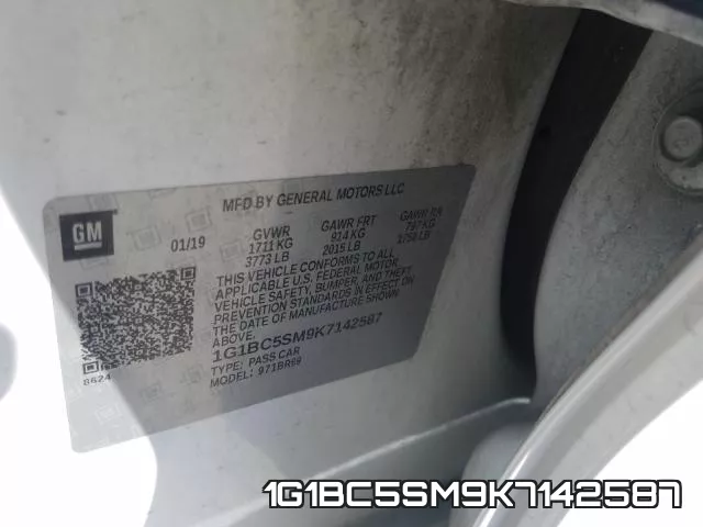 1G1BC5SM9K7142587 фото 2