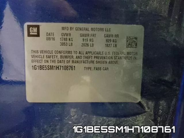 1G1BE5SM1H7108761 фото 2