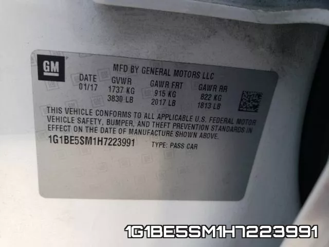 1G1BE5SM1H7223991 фото 2