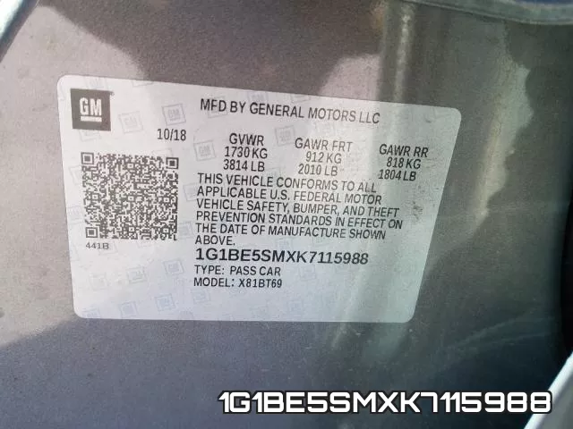 1G1BE5SMXK7115988 фото 2