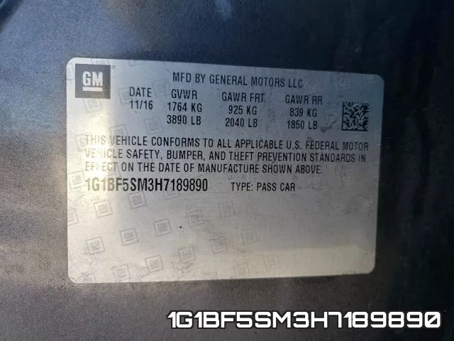1G1BF5SM3H7189890 фото 2