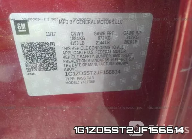 1G1ZD5ST2JF156614 фото 9