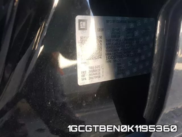 1GCGTBEN0K1195360 фото 2