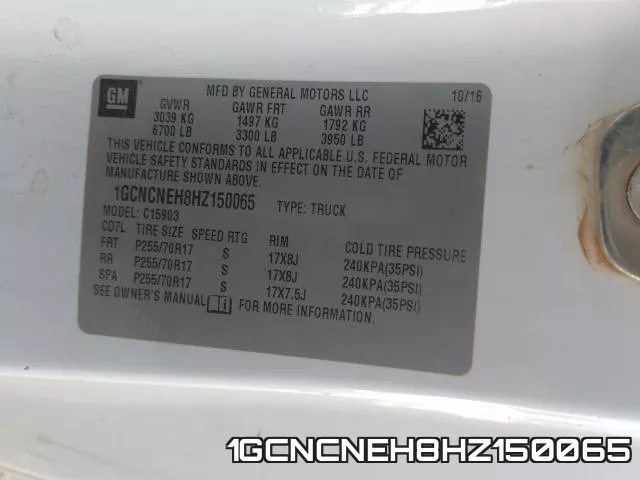 1GCNCNEH8HZ150065 фото 2