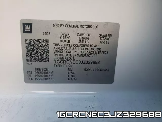 1GCRCNEC3JZ329688 фото 2