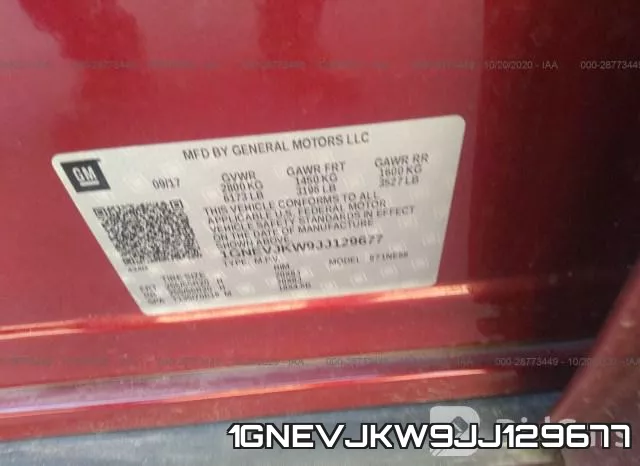 1GNEVJKW9JJ129677 фото 10