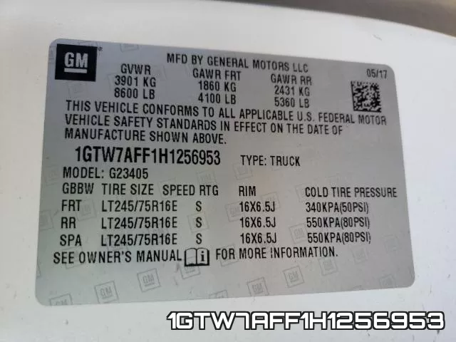 1GTW7AFF1H1256953 фото 2