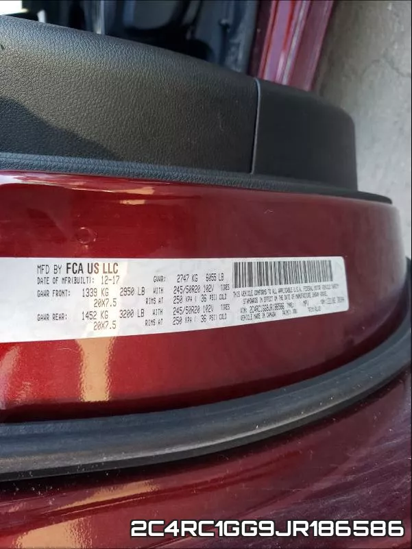 2C4RC1GG9JR186586 фото 2