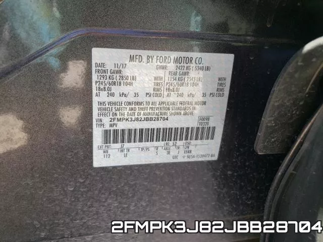 2FMPK3J82JBB28704 фото 2