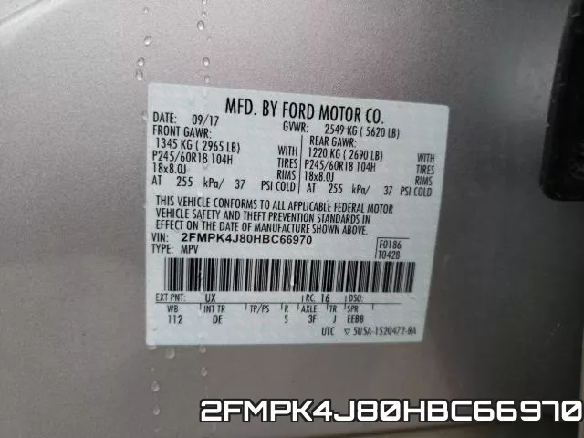 2FMPK4J80HBC66970 фото 2