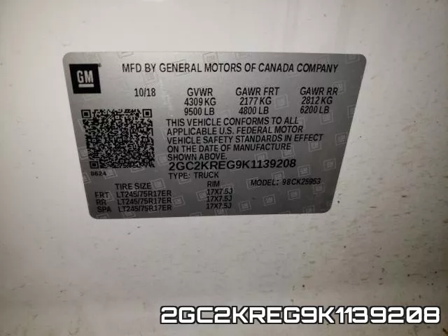 2GC2KREG9K1139208 фото 2